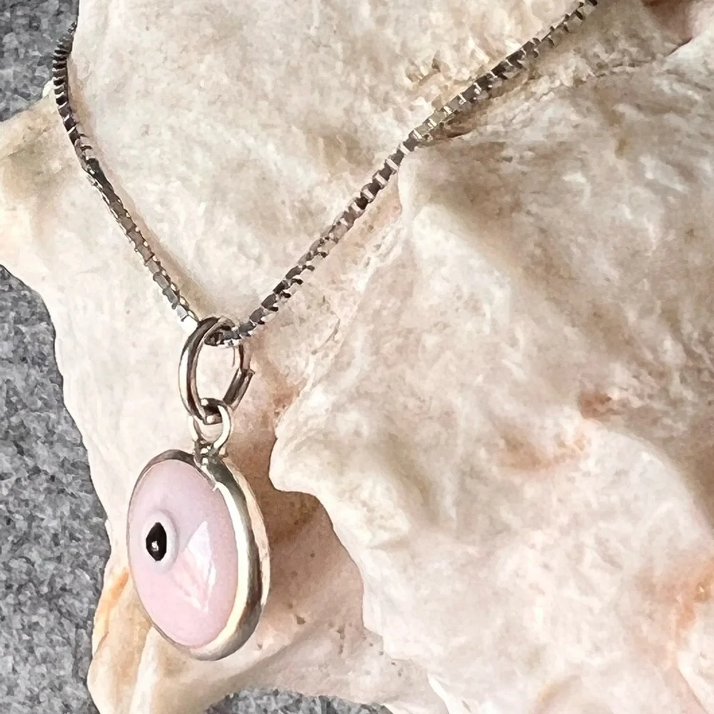Evil eye 925 sterling silver pendant